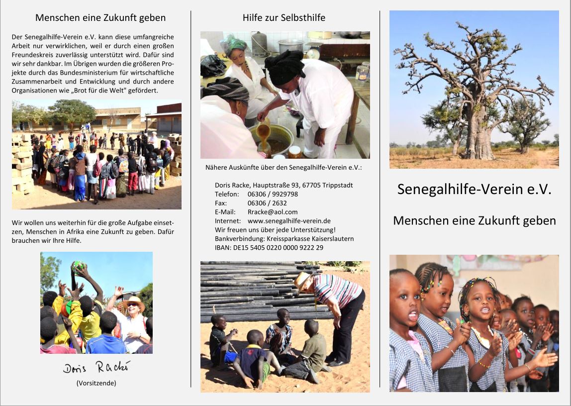 Flyer Senegalhilfe-Verein