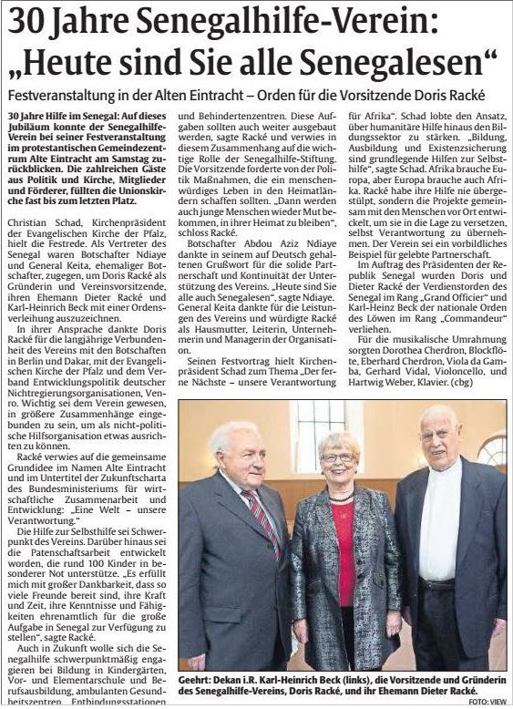 presse 30jahre Senegalhilfe verein